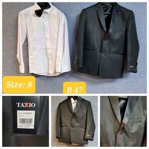3 Piece Boys Suit | Brand:  Tazio | Color:  -Black | RRR Apparel